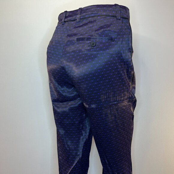MASSIMO DUTTI Women's Purple Print Viscose Pant - Size 6 - NWT - Picture 3 of 5